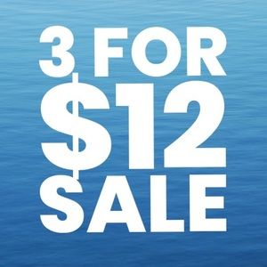3 for $12